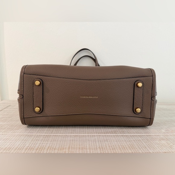 Coach Medium Bella Shoulder Bag NWT Dark Stone Pebble Leather - Picture 5 of 9